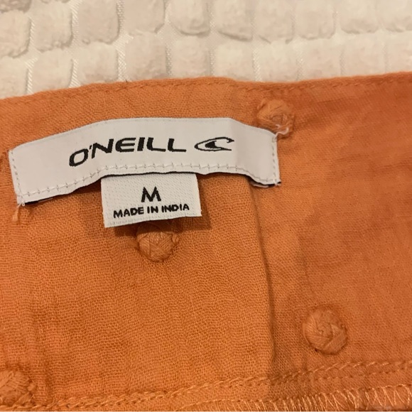 EUC ONEILL O'NEILL DARLA DOT SHORT Sz Medium orange.! First pic cover shot - Picture 8 of 12